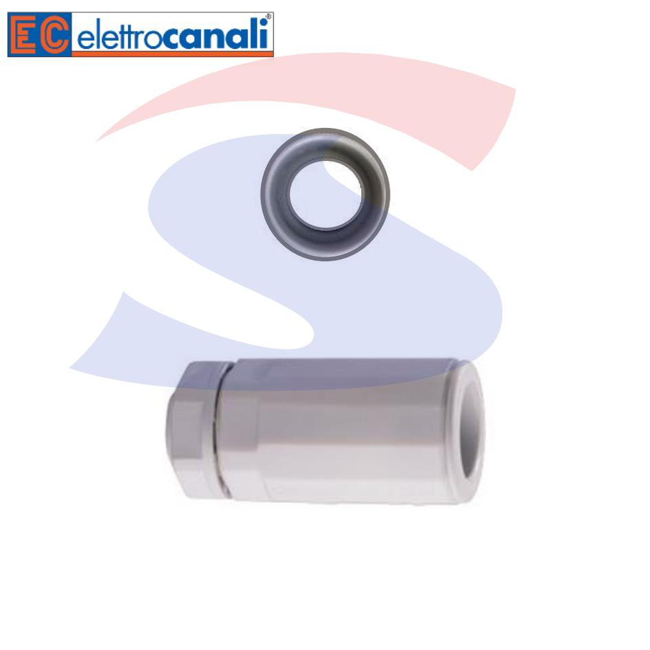Raccordo Tubo-Scatola IP65 Ø 40mm Grigio RAL7035 - ELETTROCANALI ECBS40