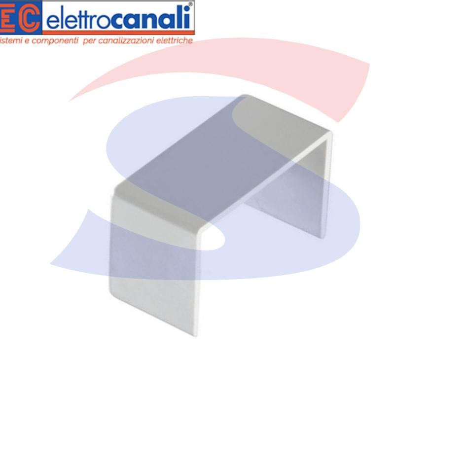Tappo terminale 15x17 Bianco RAL 9001 in PVC - ELETTROCANALI ECTT1517B