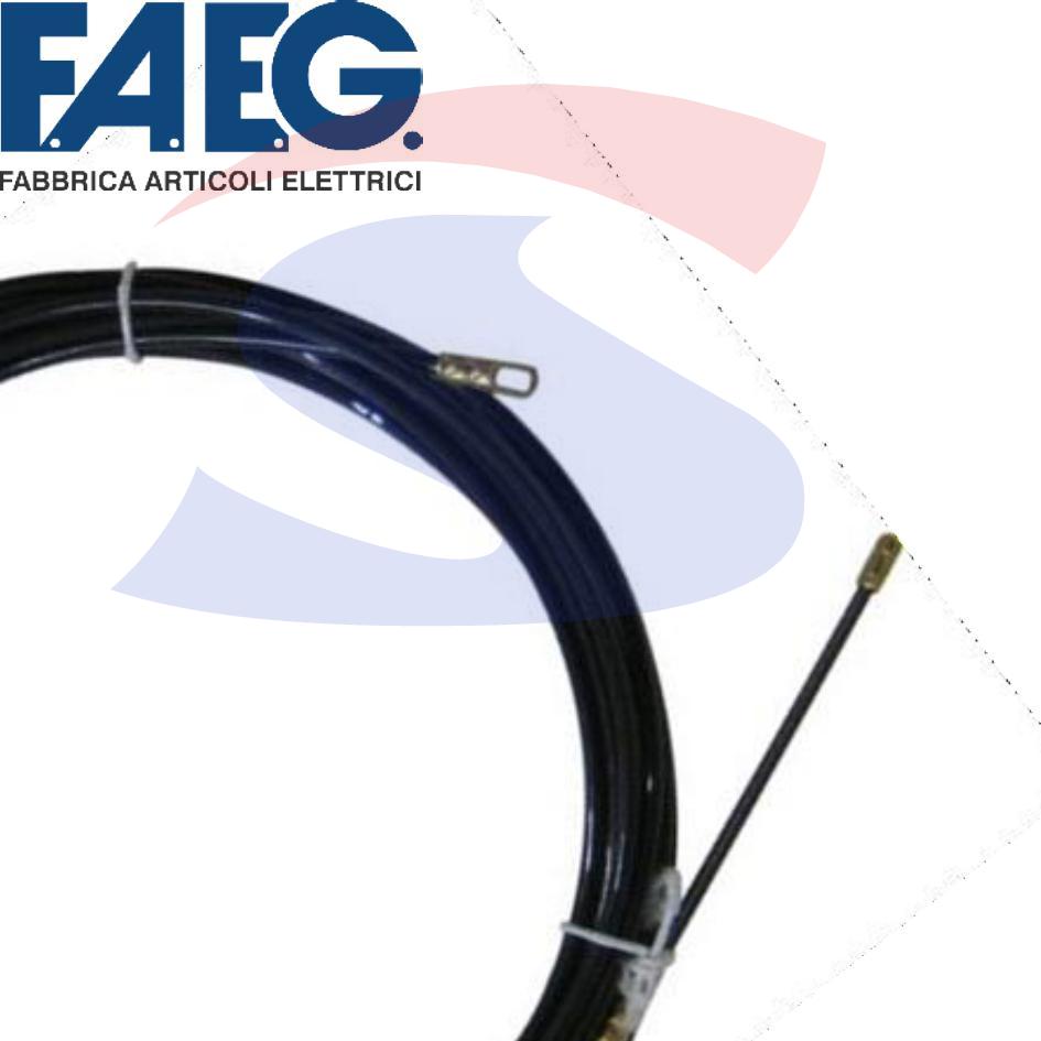 Sonda tiracavi lunga 25 mt avente Ø 4 mm, di colore Nero - FAEG 25925