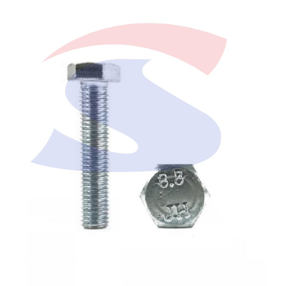 Vite TE 8.8 Totalmente Filettata Zincata 12X30 mm - VITI VITTEZNM12X30