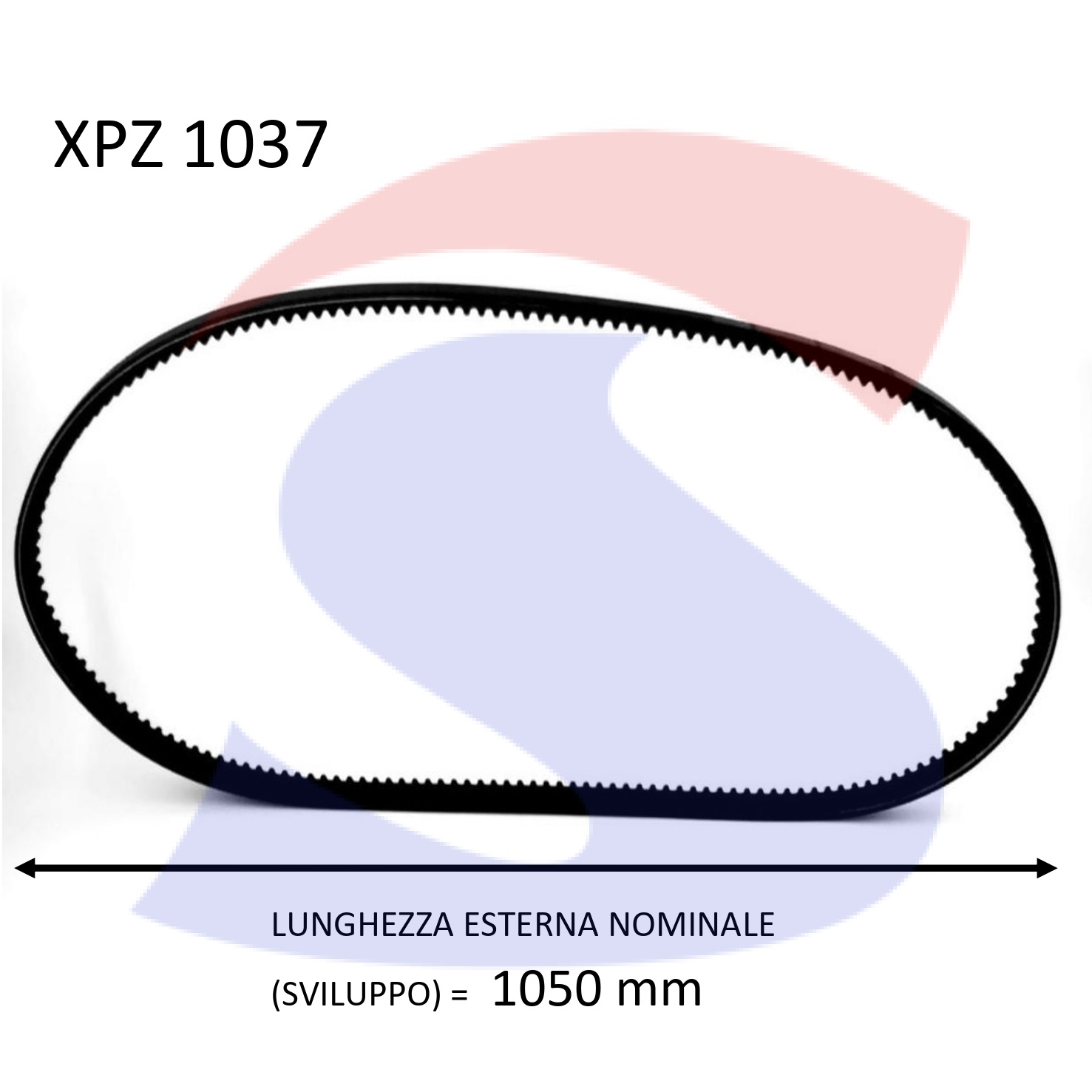 Cinghia OPTIBELT XPZ 1037 - OPTIBELT ANN/XPZ1037