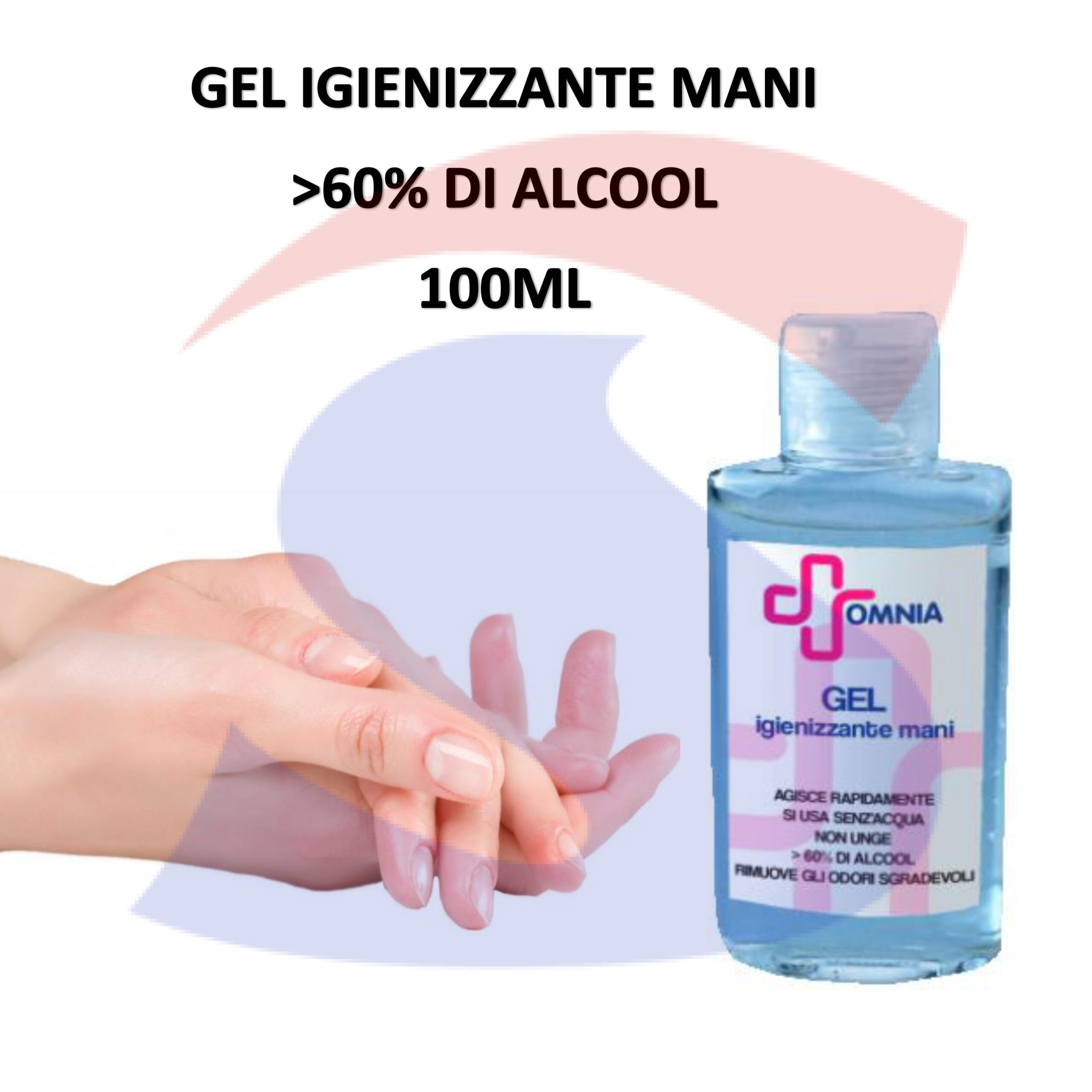 GEL IGIENIZZANTE MANI 100ML >60% ALCOOL - K2M 9964.2505.00