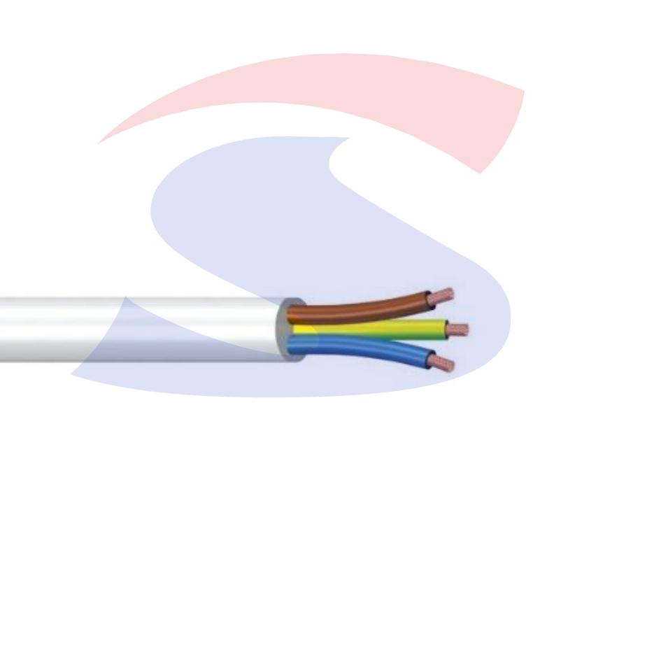 Cavo uso domestico tondo 3 x 1 mm² Bianco - 9X9 CAVI H053G1BI