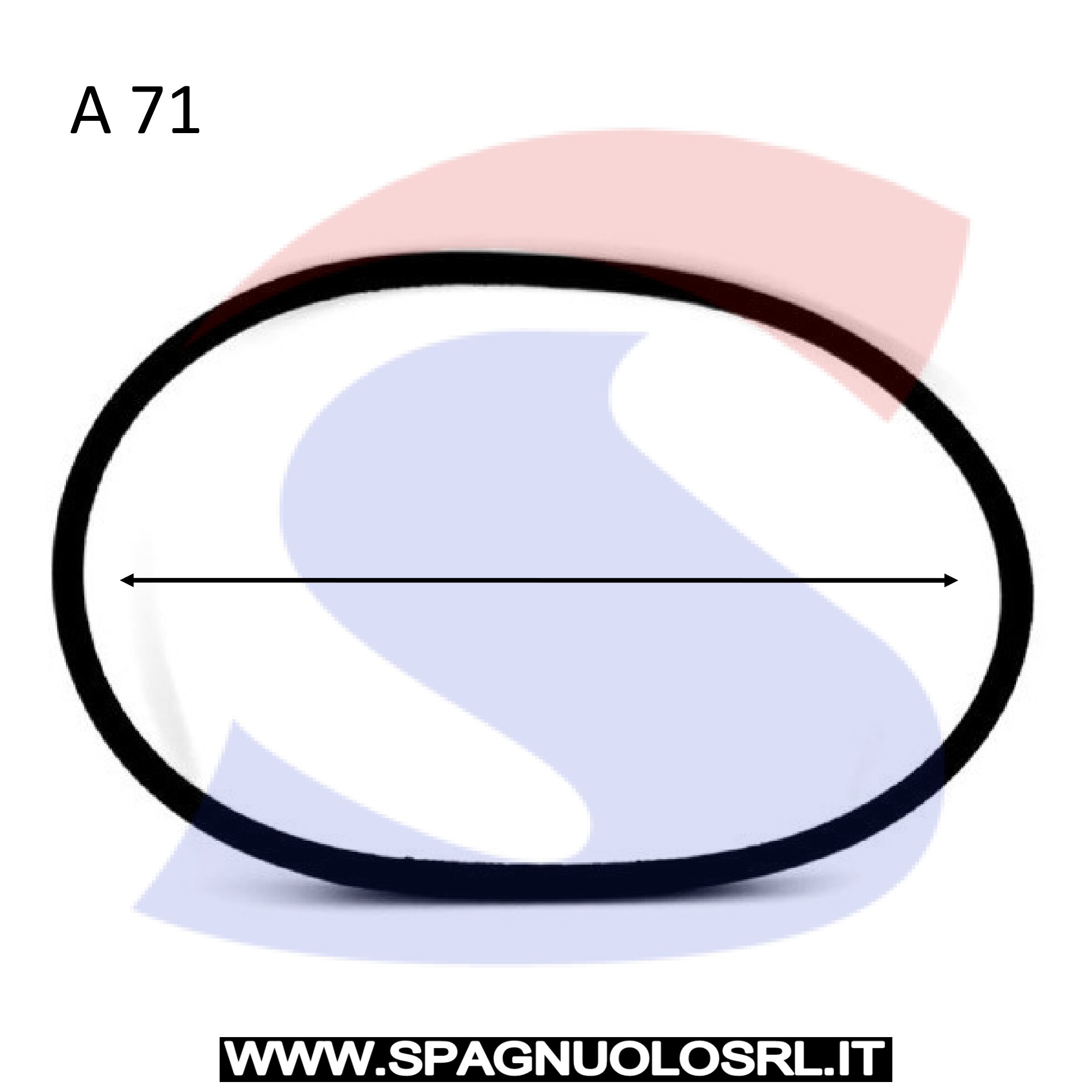 Cinghia Trapezoidale Liscia 13x8x1800 - OPTIBELT A71