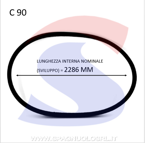 Cinghia Trapezoidale Classica Sezione C 22X14X2286 - OPTIBELT C90
