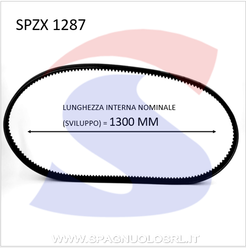 Cinghia Trapezoidale Classica Sezione XPZ 9,7X8X1300 - PIBELT SPZX1287