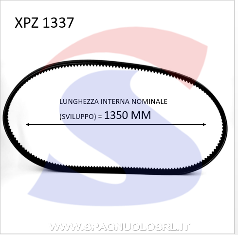 Cinghia Trapezoidale Classica Sezione XPZ 9,7X8X1350 - PIBELT XPZ1337