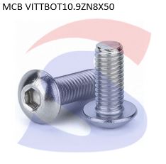 VITE TESTA BOTTONE 10.9 10X16ESAGONALE ZINCATA - VITI VITTBOT10.9ZN10X16