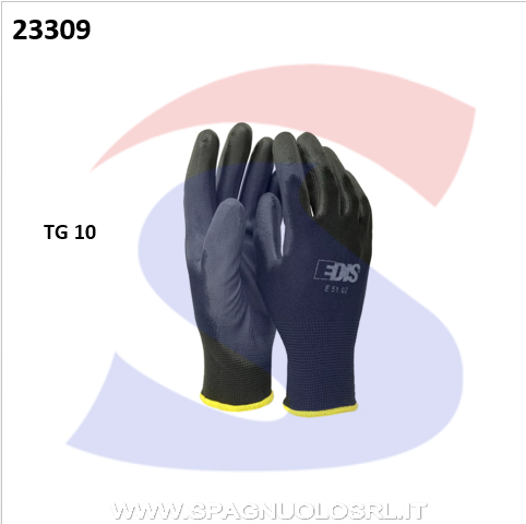 GUANTI IN POLIURETANO TG.10 NERI - CENIGOMMA 47256