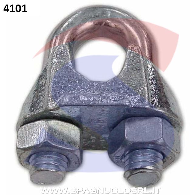 MORSETTO A CAVALLOTTO ZINCATO FUNE 6MM - DE SANTIS 86203