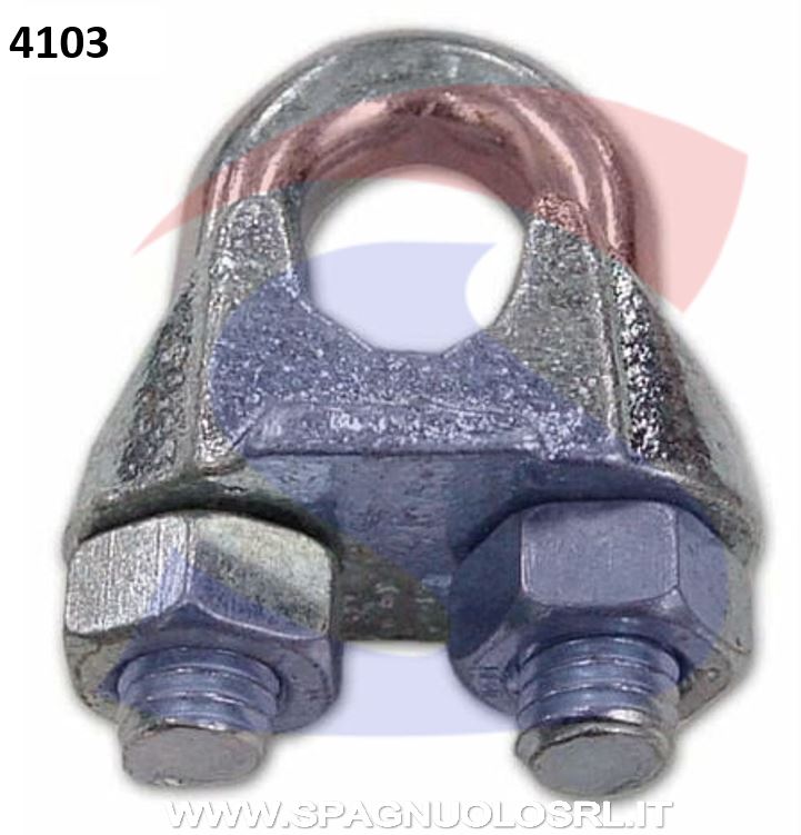 MORSETTO A CAVALLOTTO ZINCATO FUNE 10MM - DE SANTIS 86205