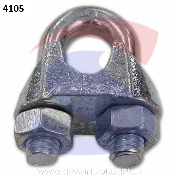 MORSETTO A CAVALLOTTO ZINCATO FUNE 14MM - DE SANTIS 86207