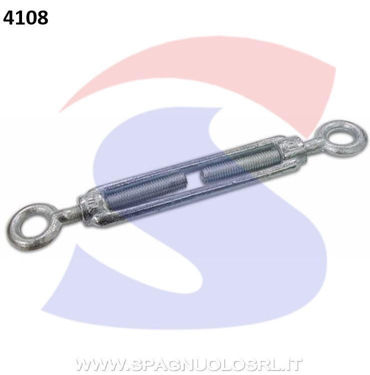TENDITORE A DUE OCCHI ZINCATO FILETTO 6 1/4 MM - DE SANTIS 86210