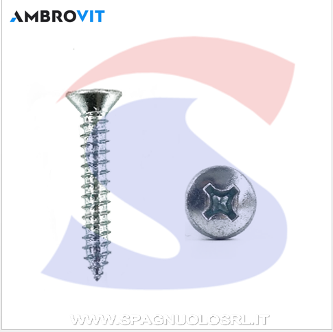 VITE AUTOFIL. ZN 3,5X25 A TSPCON IMPRONTA A CROCE - AMBROVIT 17414