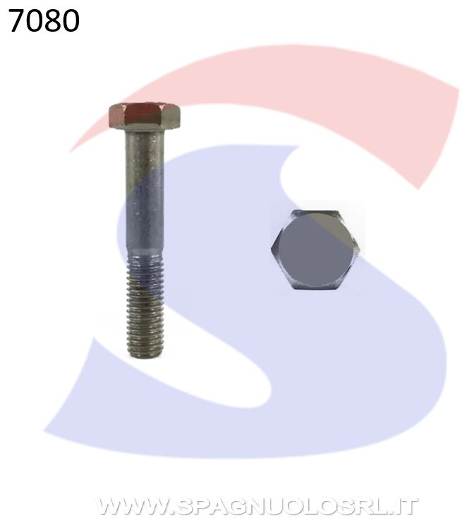 VITE T.ESAG.INOX 20X1,5X120 PASSO FINE PARZ.FILET. A4 - VITI VITTEA4MBM20X120