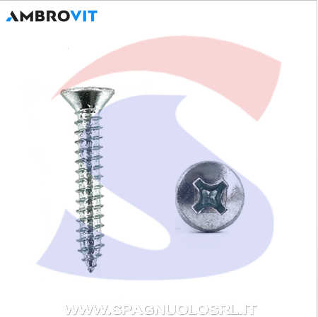 VITI AUTOF ZN 4,2X25 A TSPCON IMPRONTA A CROCE - AMBROVIT 17454
