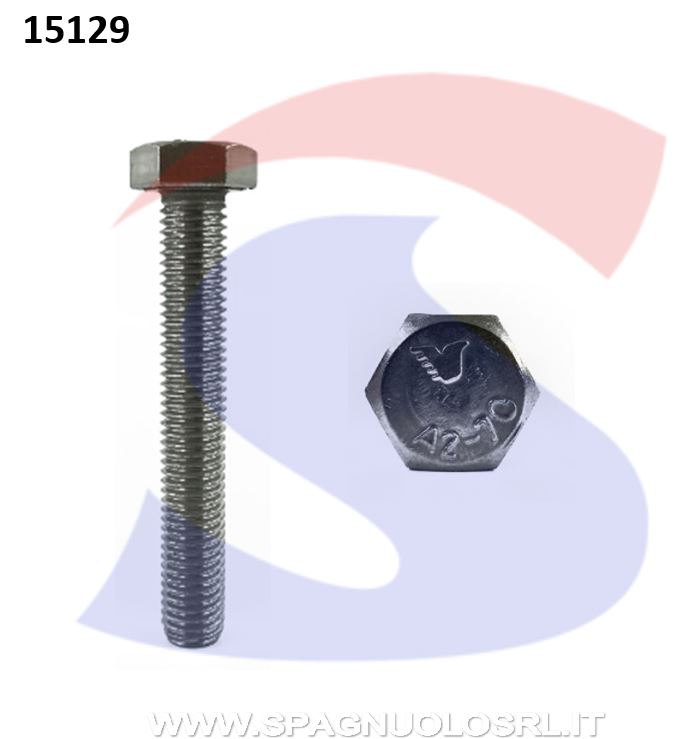 VITE T.ESAG.INOX A2 M6X30 PASSO GROSSO TOTAL.FILET. - INOX 933-2-6*30