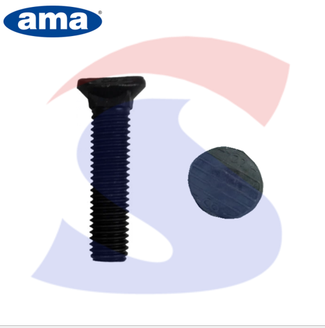 BULLONE TESTA OVALE M10X38 PERVOMERINO TOT.FILE PASSO GROSSO - AMA CP1358