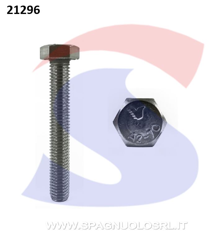 VITE T.ESAG.INOX A2 M6X40 PASSO GROSSO TOTAL.FILET. - INOX 933-2-6*40