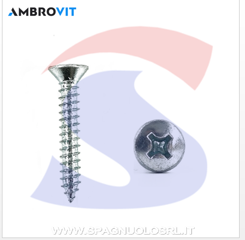 VITI AUTOFIL.M5,5X25 T.SVAS.PIANA ZINCATE - AMBROVIT 17504