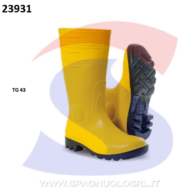 STIVALI IN PVC SICUREZZA N.43 GIALLO - BRIXO 361740
