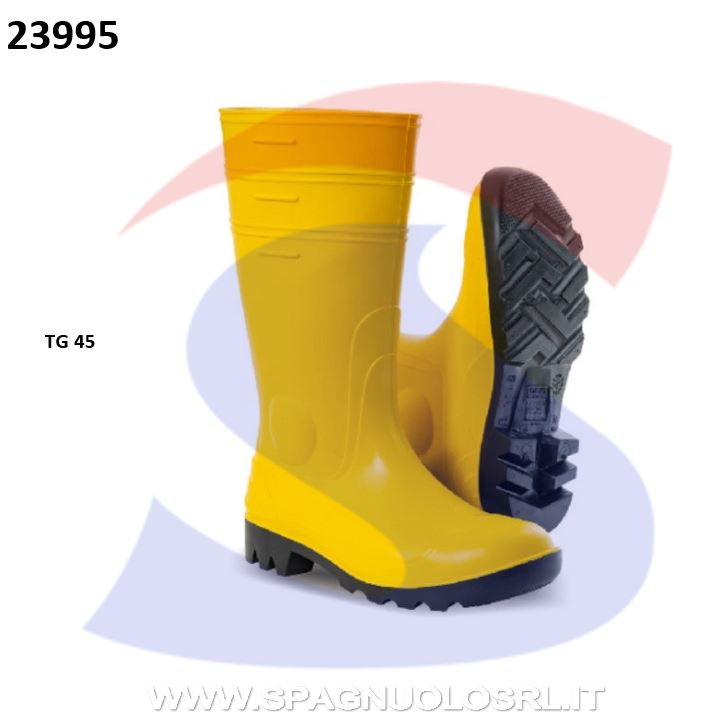 STIVALI IN PVC SICUREZZA N.45 GIALLO - BRIXO 361760