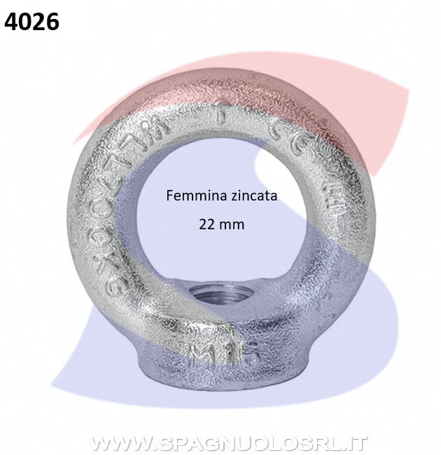 GOLFARE FEMMINA ZINCATO 22 MM - DE SANTIS 14518