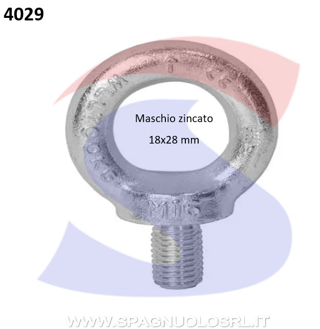 GOLFARE MASCHIO ZINCATO 18X28MM - DE SANTIS 14546