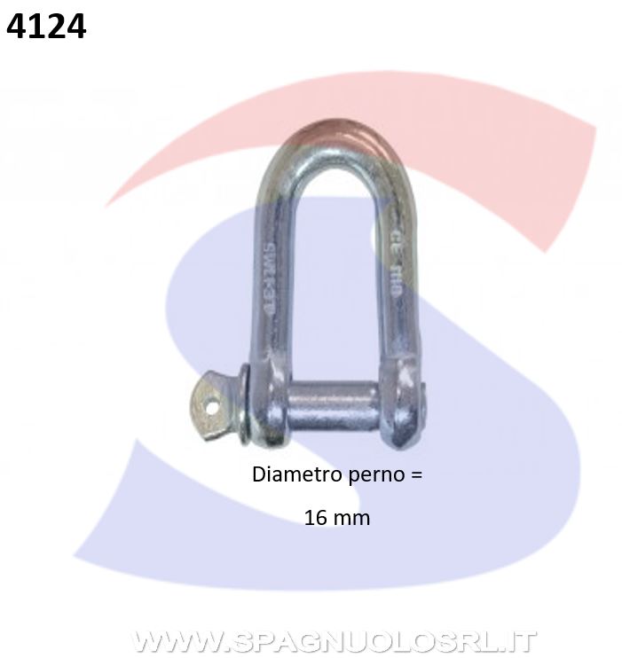 GRILLO MANIGLIONE ZINCATO M16 - DE SANTIS 86246