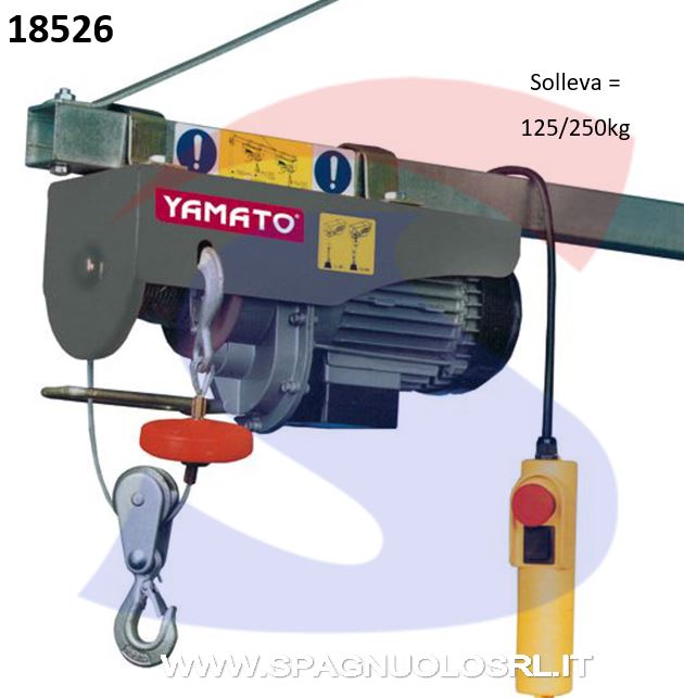 PARANCO ELETTRONICO A FUNE 125/250KG - YAMATO 91421