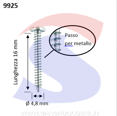 VITE AUTOFILETTANTE ZN 4,2X16 A TESTACIL CON IMPRONTA A CROCE - UNIFIX 0115 48 50 01