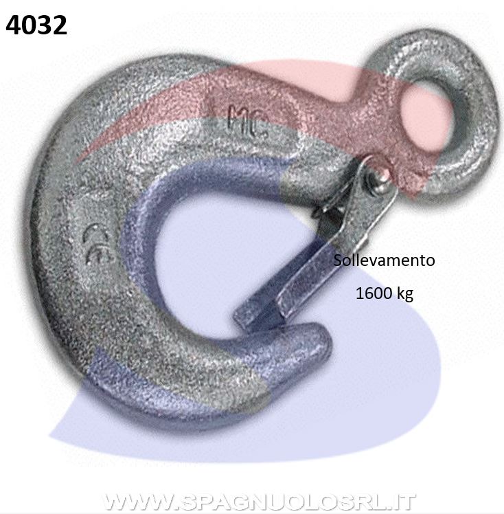 GANCIO DI SOLLEVAMENTO ZN PORT.2500 KG - DE SANTIS 14552