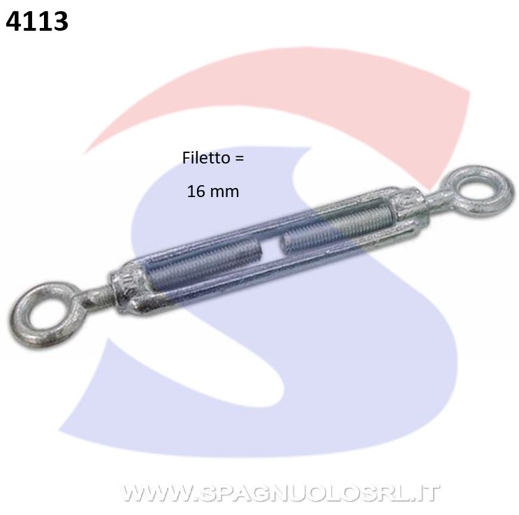 TENDITORE A 2 OCCHI ZN 16MM - DE SANTIS 86215