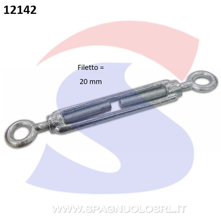 TENDITORE 2 OCCHI MM20 ZINCATO - DE SANTIS 86216