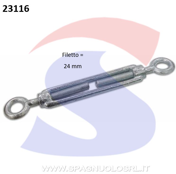 TENDITORE 2 OCCHI ZINCATO MM24 - DE SANTIS 53138
