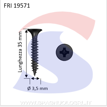 VITI AUTOF.3,5X35 X CARONGESSONERA - FRIULSIDER 19571
