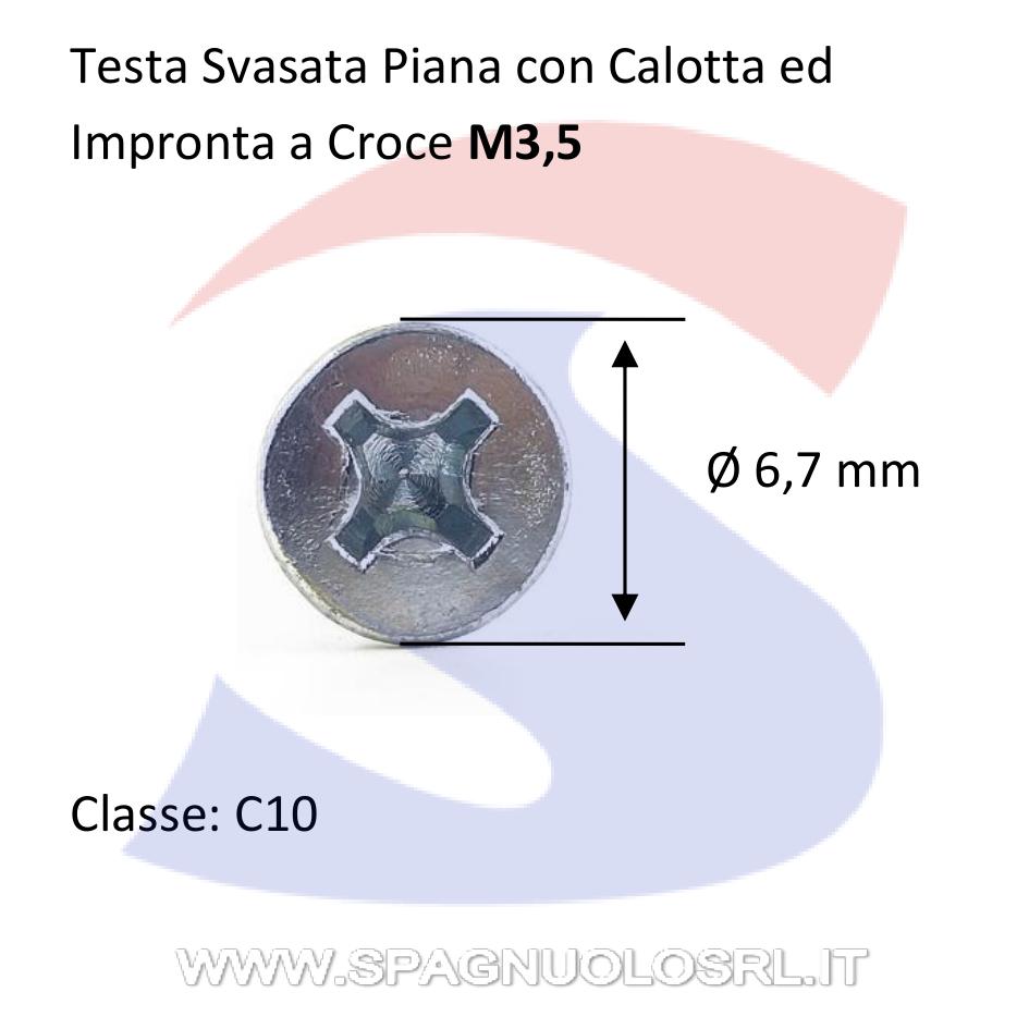 Vite Autoperforante TSP Calotta e Impronta a Croce ZN 3,5X19 - MUSTAD 17642