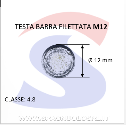 BARRA FILETTATA ZINC.1MT 12MMPASSO GROSSO 1,75 - MAU 91585