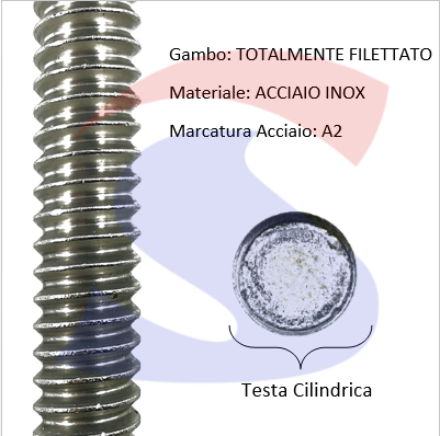 BARRA FILETTATA INOX DA 10 A2PASSO 1,50 - VITI DIN 975 A2 10