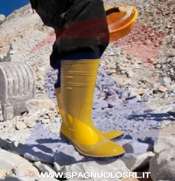 STIVALI IN PVC SICUREZZA N.43 GIALLO - BRIXO 361740