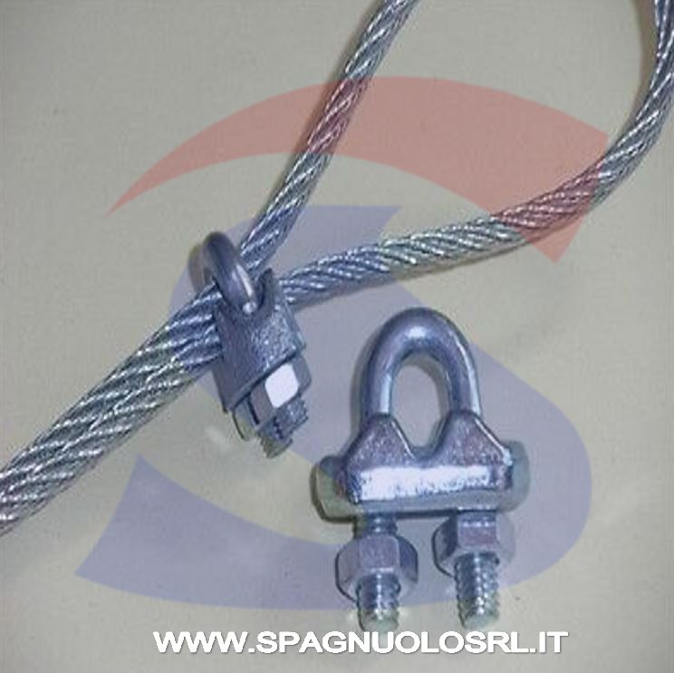 MORSETTO A CAVALLOTTO ZINCATO FUNE 14MM - DE SANTIS 86207