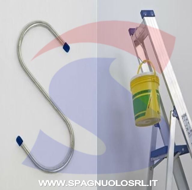 GANCIO S NICHELATO FILO 2,2MM ALTEZZA 24MM PER CATENA - MAU 14283
