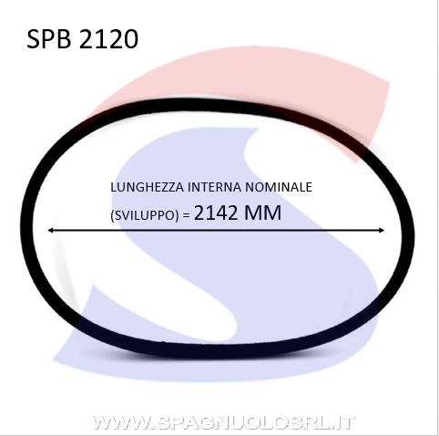 Cinghia Trapezoidale Classica Sezione SPB 16,3X13X2142 - PIBELT SPB2120