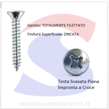 VITI AUTOFIL.M3,5X38 T.SVAS.PIANA ZINCATE - AMBROVIT 17416