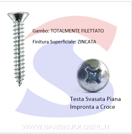 VITI AUTOF ZN 4,2X19 A TSPCON IMPRONTA A CROCE - AMBROVIT 17452