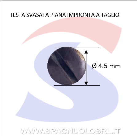 VITE PER LEGNO A TS CON IMPRA TAGLIO BRUNITA M4,5X45 - VITI VITLEGTAGM4.5X45