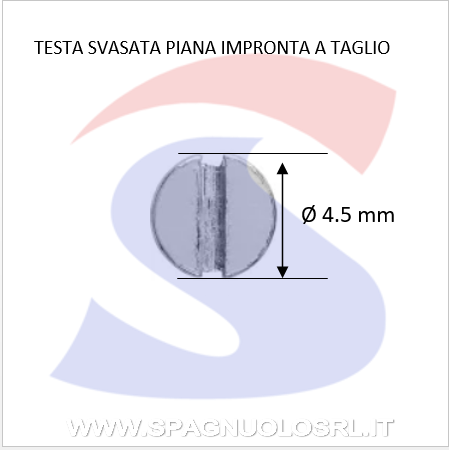 VITE PER LEGNO T.SVAS.CON.IMPRA TAGLIO M4,5X60 ZINCATE - VITI VITLEGTAGM4,5X60