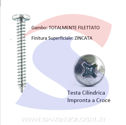 VITE AUTOFIL ZN 3,5X22 A TESTACIL CON IMPRONTA A CROCE - AMBROVIT 17013