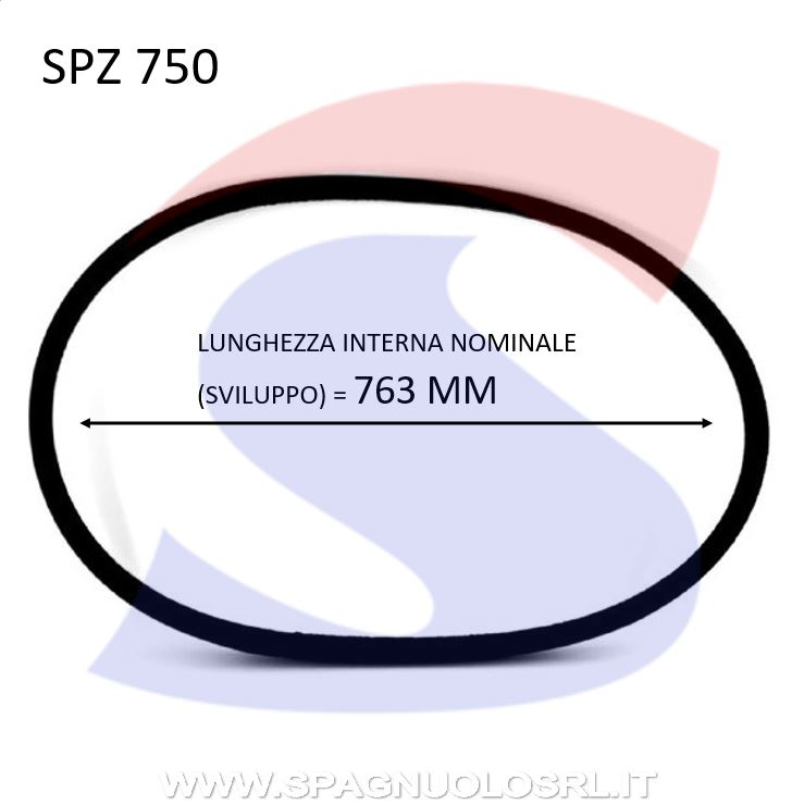 CINGHIA OPT SPZ750 - OPTIBELT SPZ750
