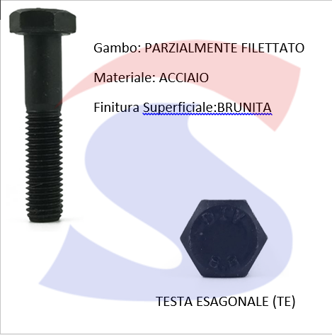 VITI T.ESAG. 8.8 M12X60 PASSOGROSSO - VIPA 840030012060